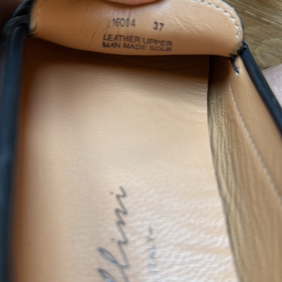 Avellini Loafer Driver Slip On Black Leather Size 6.5 - Picture 5 of 8